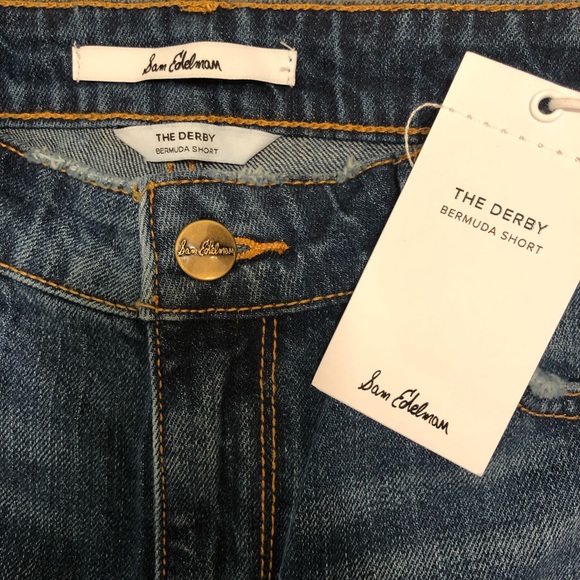 SAM EDELMAN Derby Denim Cutoff Shorts 25 0 - Picture 7 of 9